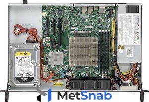 Серверная платформа Supermicro Server Platform 1U SYS-5019S-L Single H4 (LGA 1151) , 1x 3.5" Fixed drive bay or 2x 2.5" drive option, Dual port GbE LAN, 200W PS