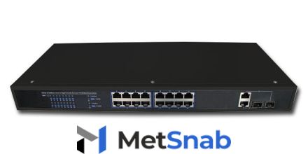 Сетевой 18 портовый POE Ethernet коммутатор TSn-16P18n