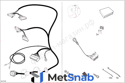 Комплект штатной электрики Hak-System для Mercedes-Benz Viano/Vito W639 2003-2009гг. (7-pin)