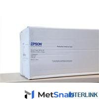 Бумага Epson C13S045525 Ткань для плоттера матовая, рулон A0 36" 914 мм x 30 м, 290 г/м2, Production Poly Textile B1, втулка 2" 50.8 мм, для водорастворимых и пигментных чернил гибкий и мягкий белый носитель на тканевой основе из полиэстера