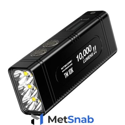 Ручной фонарь NITECORE TM10K, черный [17683]