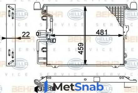 Радиатор кондиционера w463 (3) 200 Hella 8FC351317331