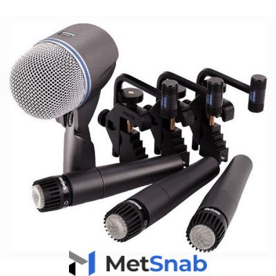 Комплект микрофонов SHURE DMK57-52 для подзвучивания барабанов, универсальный