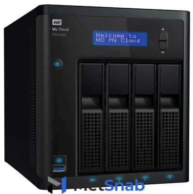 Сетевой накопитель (NAS) Western Digital My Cloud Pro Series PR4100 8 TB (WDBKWB0080KBK-EEUE)