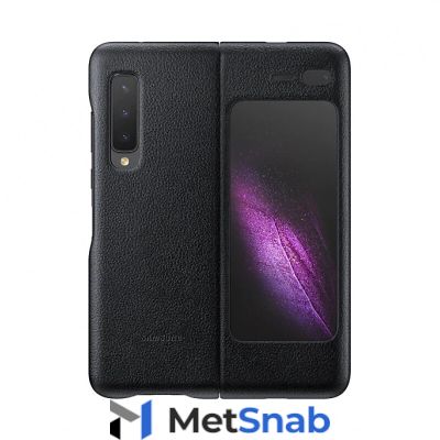 Чехол Samsung Leather Cover EF-VF900L черный, для Galaxy Fold