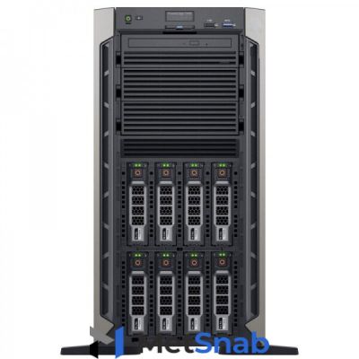 Сервер Dell PowerEdge T440 8B Silver 4208 (2.1Ghz, 11M 8C, turbo, 85W), 16GB (1x16GB) DR 2666 RDIMM, 1TB 7.2K SATA 6Gbps 512n 3.5in HHD, PERC H330 Adp FH, DVD+/-RW SATA, Broadcom 5720 DP 1GbE, IDRAC9 Enterprise, 750W, No Rails, Bezel, 3y NBD