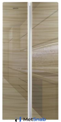 Холодильник Ginzzu NFK-452 Gold glass