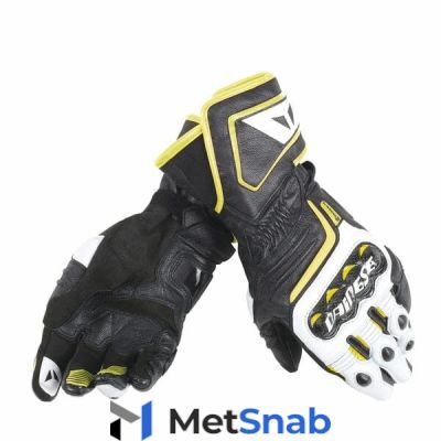 Мотоперчатки Dainese Carbon D1 Long v79 black/white/fluo-yellow XS