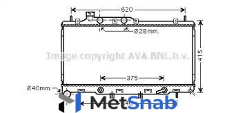 Радиатор охлаждения subaru outback 3.6 i 09/09- ava quality cooling SU2106