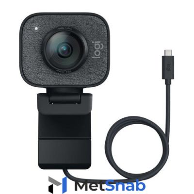 Web-камера LOGITECH StreamCam GRAPHITE, черный и серый [960-001281]