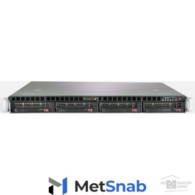 Supermicro Серверная платформа 1U SATA SYS-5019C-MR