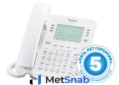 IP-телефон Panasonic KX-NT630RU белый