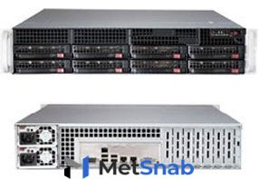 Серверная платформа 2U Supermicro SYS-6028R-TR (2x2011v3, C612, 16xDDR4, 8x3.5" HS,3 PCI-E 3.0 x16, 3 PCI-E 3.0 x8 LP slots, 2GE, 2x740W,Rail)