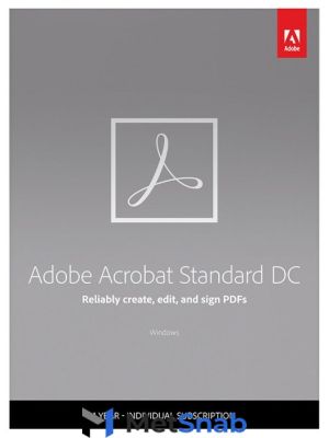 Подписка (электронно) Adobe Acrobat Standard DC for enterprise 1 User Level 1 1-9, 12 Мес.