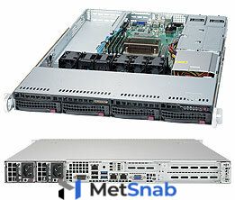 SYS-5019S-M Сервер SuperMicro SuperServer 1u no cpu(1) e3-1200v5