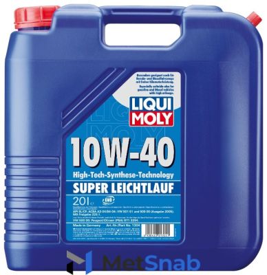 Моторное масло LIQUI MOLY Super Leichtlauf 10W-40 20 л