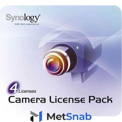 Лицензия SYNOLOGY для 4-х IP-камер (Camera License Pack 4)