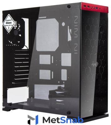 Компьютерный корпус IN WIN 805 w/o PSU Black/red