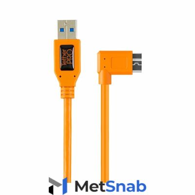 Кабель Tether Tools TetherPro USB 3.0 to Micro-B Right Angle 50cm Orange [CU61RT02-ORG]