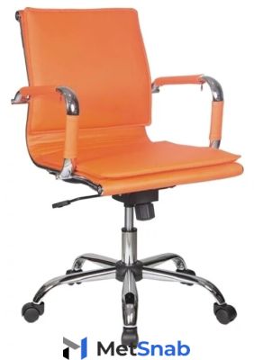 Компьютерное кресло Бюрократ CH-993-Low для руководителя, обивка: искусственная кожа, цвет: orange