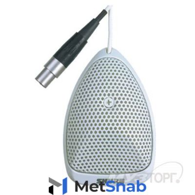 Shure MX391W / O плоский настольный всенаправленный конференц. микрофон с кабелем (3, 6м) , белый.