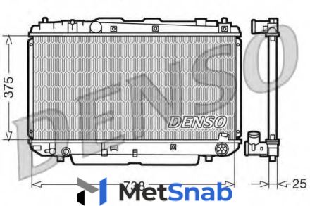 Радиатор Denso DRM50021