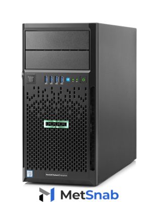 Сервер HP Proliant ML30 Gen9, 1x E3-1240v6 4C 3.7GHz, 1x16Gb-U, B140i/ZM (RAID 1+0/5/5+0) noHDD (8 SFF 2.5" HP) 1x 460W (up2), 2x 1Gb/s, noDVD, iLO5, Tower-4U, 3-1-1 P03707-425