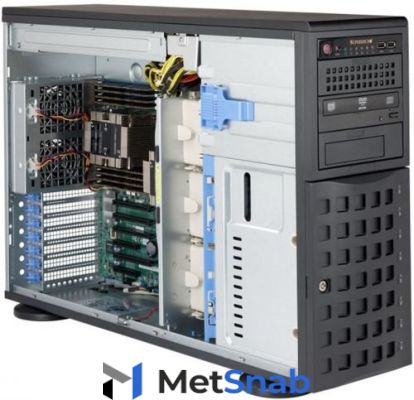 Серверная платформа 4U Supermicro SYS-7049P-TR (2x3647, C622, 16xDDR4, 8x3.5" HS, 2x1GE, 1280W Redundant)