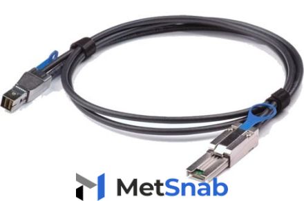 Кабель HPE 2M Ext MiniSAS (SFF8644) HD to MiniSAS (SFF8088) ( 716191-B21 cable for connecting SAS HBA or switch to MSA2040 SAS