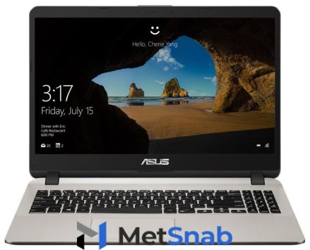 Ноутбук ASUS X507-BQ256T (Intel Core i5 7200U 2500MHz/15.6"/1920x1080/4GB/500GB HDD/DVD нет/NVIDIA GeForce MX110 2GB/Wi-Fi/Bluetooth/Windows 10 Home)