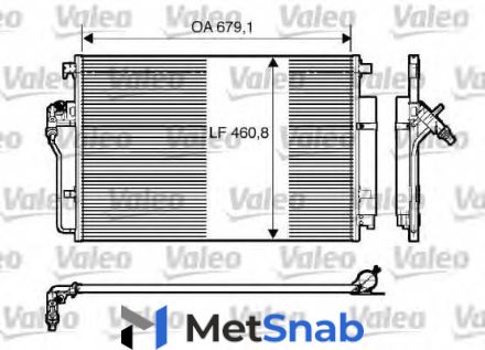 Конденсор кондиционера Valeo 818173