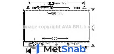 Радиатор mazda 6 1.8-2.0 a/t 02- ava quality cooling MZ2228