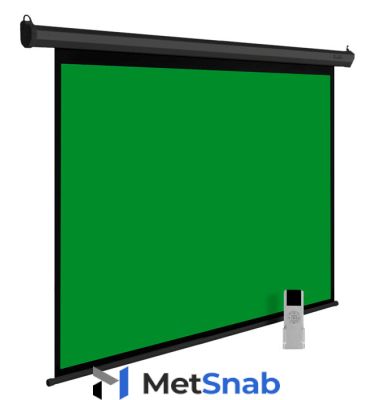 Экран Cactus 200x200см GreenMotoExpert CS-PSGME-200X200 1:1 настенно-потолочный рулонный