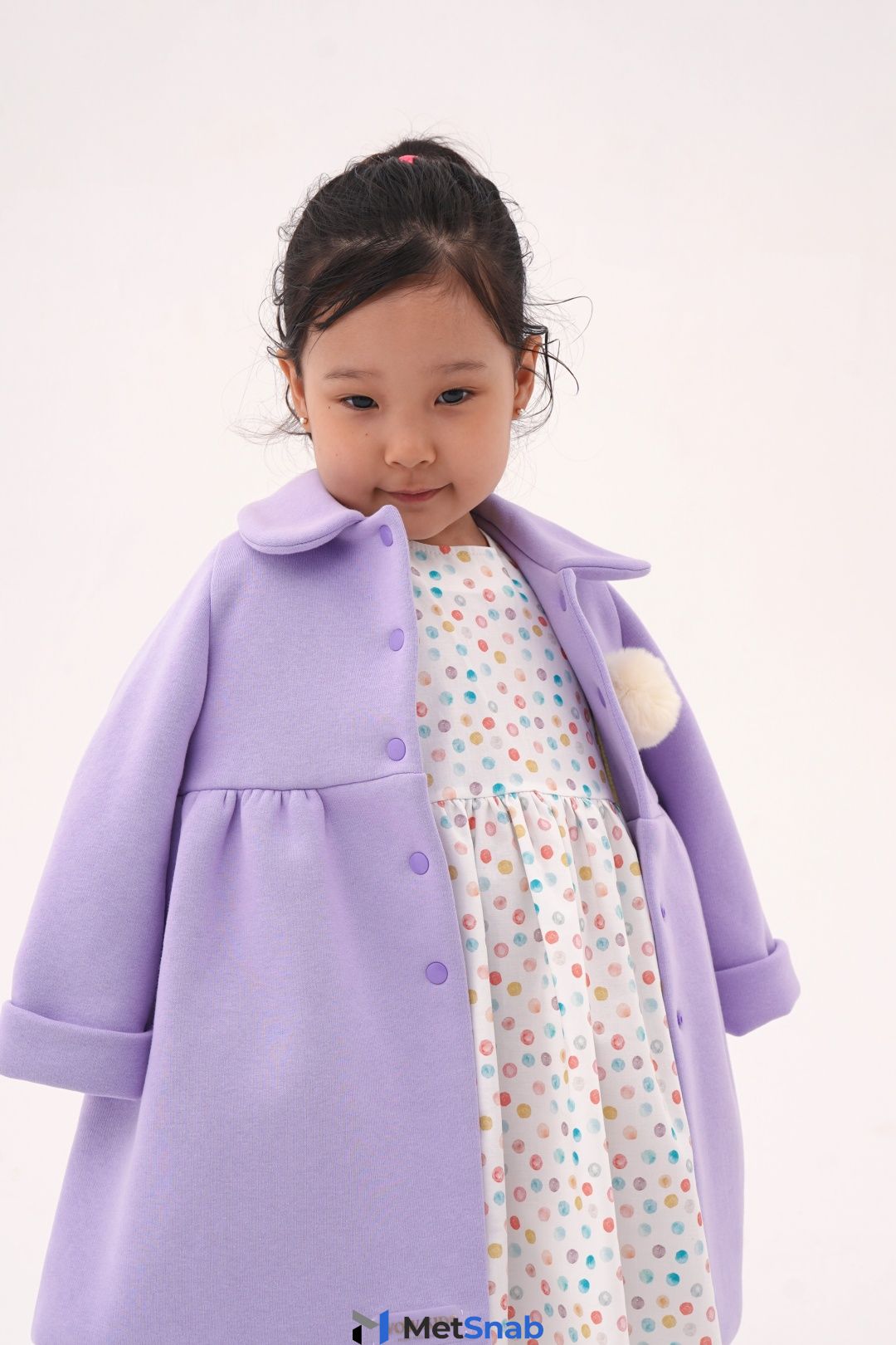 Пальто WOW KIDS coat2 фиолетовый 92