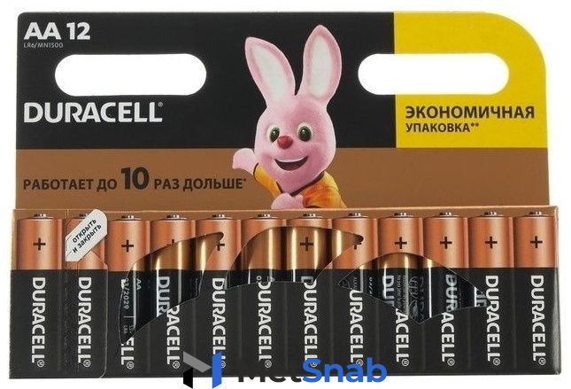 Батарейка AA Duracell 12 шт