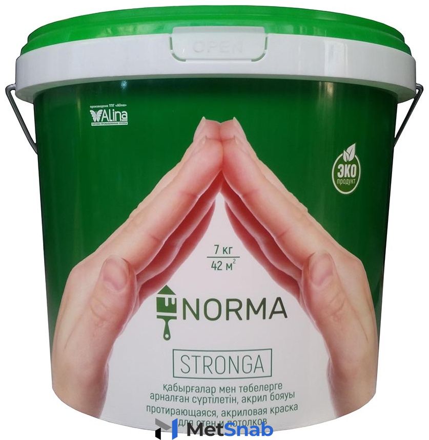 Краска Alina Paint водоэмульсионная Norma Stronga 7 кг,белый цвет