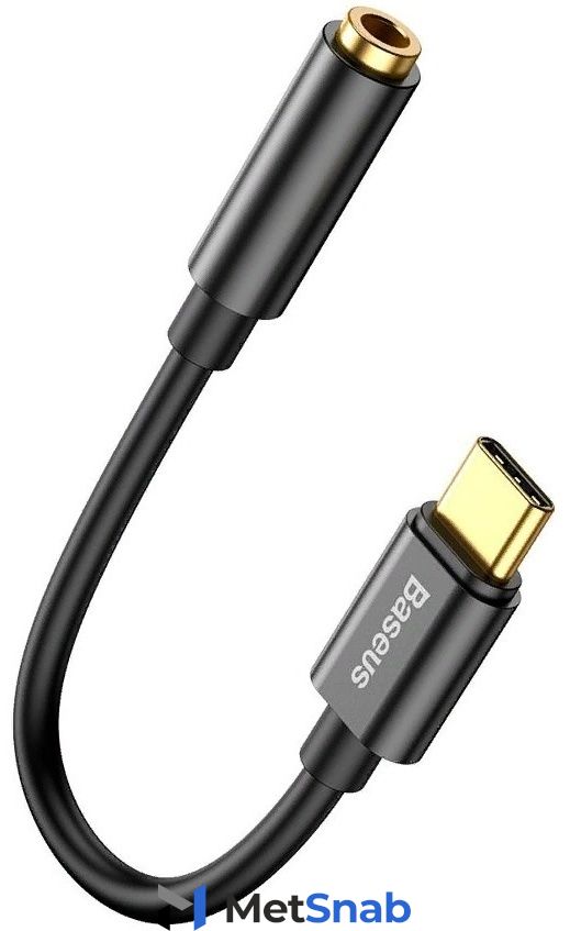 Переходник Baseus 3.5 mm jack - USB Type-C 0.12 м