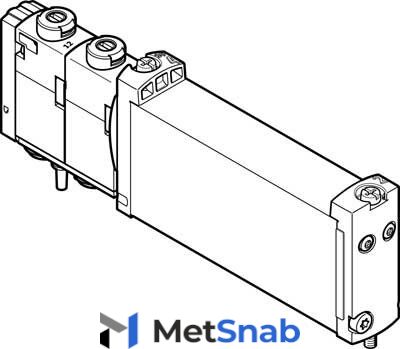 Распределитель с электроуправлением Festo VUVG-B14-P53U-ZT-F-1T1L-EX2C