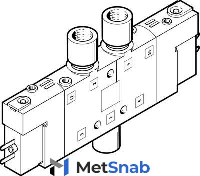 Распределитель с электроуправлением Festo CPE10-M1BH-5/3GS-M5-B