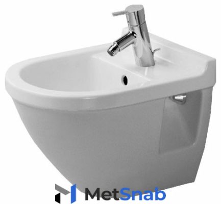 Биде подвесное DURAVIT Starck 3 223115 с горизонтальным выпуском