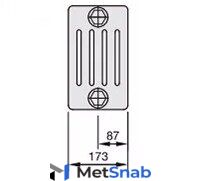 Радиатор отопления Zehnder Charleston 5030/17 №1270 3/4" RAL 9016