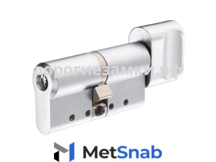 Цилиндр Abloy Protec2 CY 333 T ключ-вертушка (размер 41x57 мм) - Хром