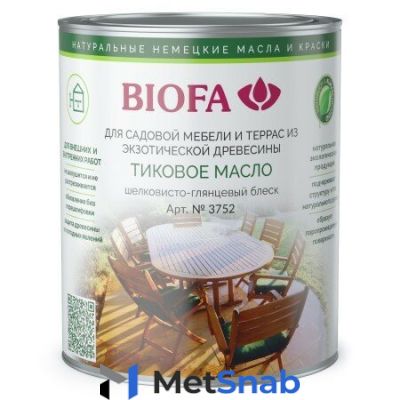 Масло тиковое Biofa 3752 (10 л)