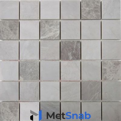 Мозаика Chakmaks Anatolian Stone из мрамора ICE NORDIC GREY 5x5 31.8x31.8