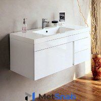 BB1000VAC/BL Тумба под раковину BelBagno Luce, цвет Bianco Lucido