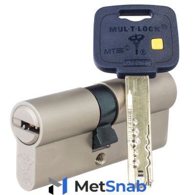 Механизм цилиндровый Mul-T-Lock MT5+ (45х80) кл/кл Никель