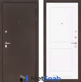 Дверь входная (стальная, металлическая) Labirint Classic "Антик медный" 11 "Белый софт"