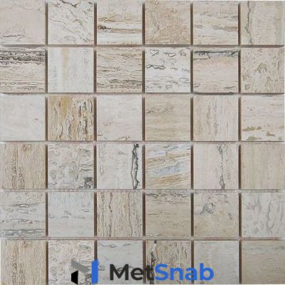 Мозаика Chakmaks Anatolian Stone из травертина VANILLA WOOD 5x5 31.8x31.8