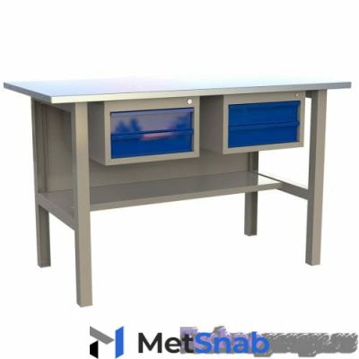 ML Стол для слесарных работ 1800 DD , производитель Wellmet , серия Верстаки MasterLine