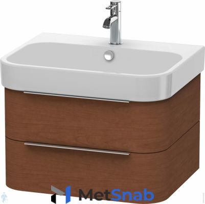 Тумба под умывальник Duravit Happy D.2 625х380х480 подвесная, 2 ящика, американ. орех H2636401313